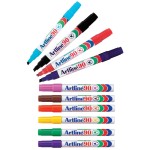 ARTLINE 90 PERMANENT MARKER 10 COLOUR ASST 5.00MM CHISEL NIB BOX 12