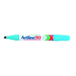 ARTLINE 90 PERMANENT MARKER LIGHT BLUE 5.0MM CHISEL NIB BOX 12