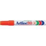 ARTLINE 90 PERMANENT MARKER ORANGE 5.0MM CHISEL NIB BOX 12