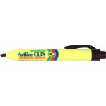 ARTLINE 73 PERMANENT MARKER CLIX RETRACTABLE BLACK 1.5MM BULLET NIB BOX 12