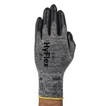 GLOVES HYFLEX 11-801 GREY NYLON LINER FOAM NITRILE SIZE 6 PACK 12