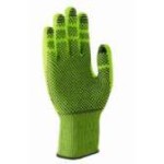 GLOVES C500 HPV DOT PALM COATED LIME/ANTHRACITE DRY CUT C SZ 9
