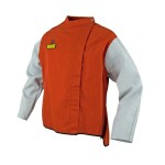 WELDING JACKET WAKATAC PROBAN CHROME LEATHER SLEEVES L