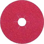 FIBRE DISC (FS964) CERAMIC / RED / STAR HOLE 125 X 22MM X 24G