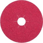 DISC FIBRE FS964 CERAMIC RED STAR HOLE 125 X 22MM X 36G