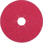 FIBRE DISC (FS964) CERAMIC / RED / STAR HOLE 125 X 22MM X 80G