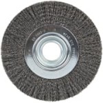 WIRE BRUSH WHEEL CRIMPED STEEL 150X25X32MM BR600W