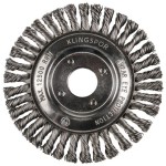 BRUSH WHEEL PIPELINE TWIST KNOT 125MM X 6MM X 22.2MM 36 KNOT KLINGSPOR