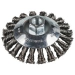 BRUSH WHEEL BEVEL S/STEEL TWIST KNOT 115MM X M14-2.0 KLINGSPOR