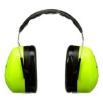 EARMUFFS HEADBAND HIGH VISIBILITY GREEN CLASS 5 SLC80 33DB PELTOR OPTIME III