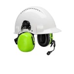 HEADSET HELMET MOUNT CL5 MT73H450P3E GB HI-VIS GREEN PELTOR 3M