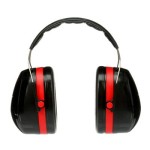 EARMUFFS HEADBAND BLACK/RED CLASS 5 SLC80 33DB PELTOR OPTIME III