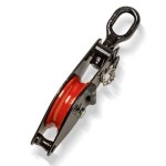 SNATCH BLOCK 125MM 1000KG HOOK SUSPENDED 20MM ROPE