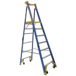 LADDER PLATFORM PRO FIBREGLASS P170-7 JOB STATION 2.1M 170KG AS1892 BAILEY