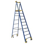LADDER PLATFORM PRO FIBREGLASS P170-10 JOB STATION 3.0M 170KG AS1892 BAILEY
