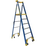 LADDER PLATFORM PRO FIBREGLASS P170-6 JOB STATION 1.8M 170KG AS1892 BAILEY
