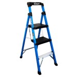 STEP STOOL TWIN PLATFORM 3 STEP FIBREGLASS 135KG AS1892 BAILEY