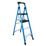 STEP STOOL TWIN PLATFORM 4 STEP FIBREGLASS 135KG AS1892 BAILEY