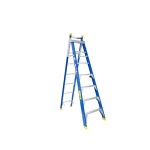 LADDER DUAL PURPOSE FIBREGLASS PRO FSE7 IND PUNCHLOCK 2.1M/3.8M 150KG AS1892 BAILEY
