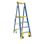 LADDER PLATFORM PRO FIBREGLASS P170-4 JOB STATION 1.2M 170KG AS1892 BAILEY