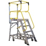 ACCESS PLATFORM 3 LADDERWELD ALUMINIUM 0.82M 200KG AS1892 BAILEY