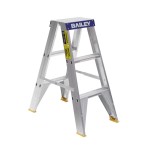 LADDER DOUBLE SIDED PRO ALUMINIUM DS3 PUNCHLOCK 0.9M 150KG AS1892 BAILEY