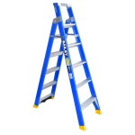 LADDER DUAL PURPOSE FIBREGLASS 1.8/3.2M DP6 WITH V RUNG 150KG AS1892 BAILEY