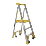 LADDER PLATFORM PRO ALUMINIUM P170-3 JOB STATION 0.9M 170KG AS1892 BAILEY