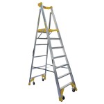 LADDER PLATFORM PRO ALUMINIUM P170-7 JOB STATION 2.1M 170KG AS1892 BAILEY