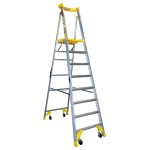LADDER PLATFORM PRO ALUMINIUM P170-8 JOB STATION 2.4M 170KG AS1892 BAILEY