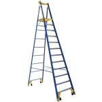 LADDER PLATFORM PRO FIBREGLASS P170-12 JOB STATION 3.6M 170KG AS1892 BAILEY