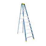 LADDER SINGLE SIDED PRO FIBREGLASS LEANSAFE 12 IND PUNCHLOCK 3.6M 150KG AS1892 BAILEY