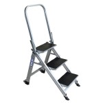 STAIRWAY LADDER 3 STEP WITH SAFETY RAIL 0.67M FS13751 AS1892 BAILEY