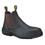SAFETY BOOTS SLIP ON ELASTIC SIDED CLARET SZ 13 34-626 OLIVER