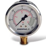 ENERPAC GAUGE G SERIES LOWER MOUNT 63MM FACE 0-600 PSI G2513L