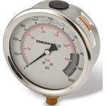 ENERPAC GAUGE G SERIES 1/4NPT LOW MOUNT 100MM FACE 0-10000 PSI G4088L