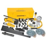 ENERPAC HYDRAULIC CYLINDER & HAND PUMP SET 2.5T 33 ATTACHMENTS MS24