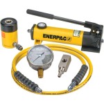 ENERPAC HOLLOW CYLINDER 20T X 49MM & FOOT PUMP SET SCH121H