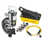 ENERPAC HYDRAULIC PUNCH & STANDARD DIE SET WITH AIR PUMP 35T STP35A