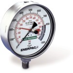 ENERPAC GAUGE TEST SYSTEM 162MM FACE 350 BAR MAX PRESSURE T6002L
