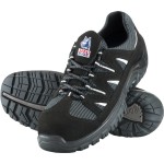 SHOE ADELAIDE SZ 7 COMPOSITE TOE TPU SOLE LACE UP BLACK 311400 STEEL BLUE