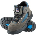 BOOT WAGGA SZ 8 STEEL TOE TPU SOLE LACE UP CHARCOAL 312207 STEEL BLUE