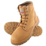 BOOT ARGYLE SZ 13.5 STEEL TOE NITRILE SOLE LACE UP WHEAT 322102 STEEL BLUE
