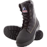 BOOT JARRAH SZ 3 STEEL TOE NITRILE SOLE CHEMICAL RESISTANT LACE UP BLACK 322313 STEEL BLUE