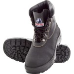 BOOT WARRAGUL SZ 11.5 STEEL TOE NITRILE SOLE CHEMICAL RESISTANT LACE UP BLACK 322309 STEEL BLUE