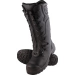 BOOT TELFER SZ 14 STEEL TOE NITRILE SOLE BUMP CAP PR MG ZIP BLACK 382833 STEEL BLUE