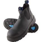 BOOT HOBART SZ 11.5 NON-SAFETY TPU SOLE PULL ON BLACK 310101 STEEL BLUE