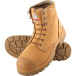 BOOT ARGYLE SZ 13.5 STEEL TOE TPU SOLE BUMP CAP LACE UP WHEAT 332102 STEEL BLUE