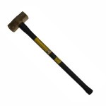 SLEDGE HAMMER BRASS PINNED STEEL CORE 900MM FIBREGLASS HANDLE 10LB