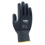 GLOVES UNILITE 6605 BLACK NYLON 15 GAUGE NBR FOAM PALM COAT SZ 7